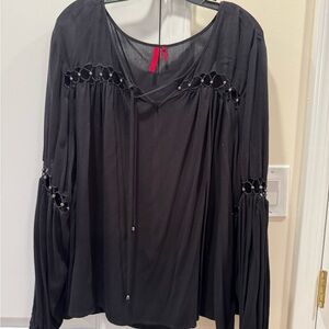 Elegant Black Women's Top